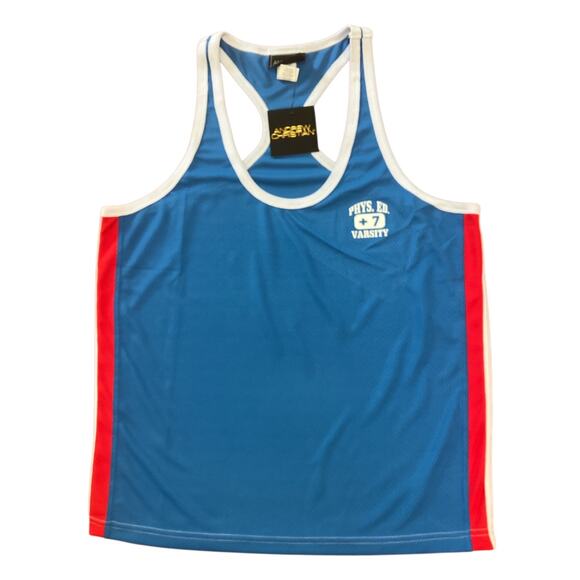 Andrew Christian Phys. Ed. Gym Varsity Tank Blue XL Extra Large - Picture 10 of 14